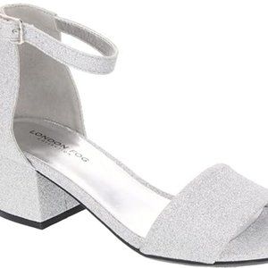 Women's Wedding Heels Dress Pumps Sandals Silver Sz 7M